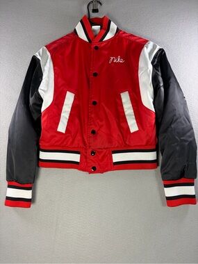 Nike Culture of Basketball Satin Bomber Varsity Jacket